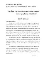 skkn tạo hứng thú cho học sinh học tập môn lịch sử qua phương pháp trò chơi 