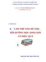 skkn làm THẾ nào để VIỆC bồi DƯỠNG học SINH GIỎI có HIỆU QUẢ 