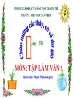 Tuần 8. Luyện tập tả cảnh (Dựng đoạn mở bài, kết bài)