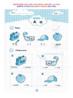 BỘ ĐỀ KIỂM TRA CUỐI TUẦN TIẾNG ANH LỚP 1 CẢ NĂM