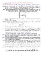 27 ĐỀ THI HỌC KỲ 1 VẬT LÝ 10 TPHCM NĂM 2016-2017