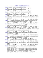 Trắc nghiệm chương II Đại số 11