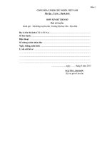 Thông báo xét tuyển nguyện vọng 1 hệ đào tạo đại học, cao đẳng chính quy năm 2015 Don xin rut ho so