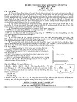 Đề thi HSG lý 9. 2017 2018