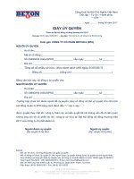 Giay uy quyen tham du DHCD