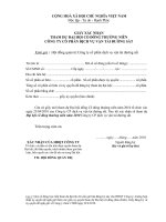 Giay xac nhan va uy quyen tham du DHCD