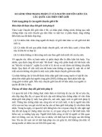 SO SÁNH TÌNH TRẠNG PHÁP LÝ CỦA NGƯỜI CHUYỂN GIỚI Ở CÁC QUỐC GIA