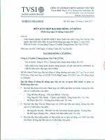 Biên bản họp ĐHĐCĐ 2017