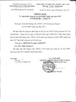 Thông báo V v tập huấn công tác coi thi THPT Quốc gia năm 2017 tại tỉnh Bà Rịa - Vũng Tàu