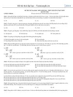 de thi thu dai hoc mon sinh truong thpt le quy don quang tri