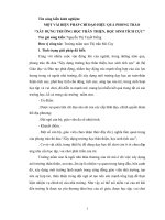 skkn một vài BIỆN PHÁP CHỈ đạo HIỆU QUẢ PHONG TRÀO xây DỰNG TRƯỜNG học THÂN THIỆN, học SINH TÍCH cực 