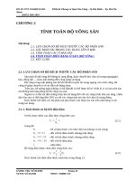 Tính toán độ võng của sàn