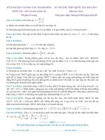 Đề thi thử THPT quốc gia môn Toán 2016 - Tỉnh Thanh Hóa