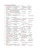 Hãy chọn một câu trả lời đúng nhất