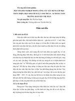 MỘT số KINH NGHIỆM TRONG CÔNG tác xây DỰNG lớp học THÂN THIỆN, học SINH TÍCH cực CHO TRẺ 25 –36 THÁNG TUỔI 