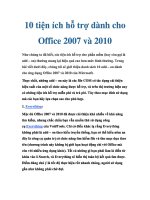 Danh sach 10 tien ich danh cho office 2007 va 2010