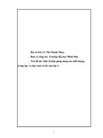 skkn một số biện pháp nâng cao chất lượng trong dạy và học toán có lời văn lớp 2 