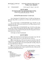 - Quyết định ban hành quy định về quy trình cấp phát phôi văn bằng, chứng chỉ tại cơ quan Bộ Giáo dục và Đào tạo