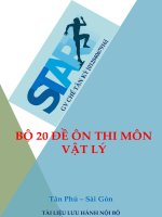 20 đề thi thử ĐH môn Lý của các trường Chuyên - GV Chế Tân Kỳ