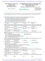 [DeThiThu.Net]De thi thu Hoa So GD Quang Nam lan1 2017