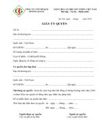 Tài Liệu Hương Giang | Công Ty Cổ Phần Tư Vấn Đầu Tư Và Xây Dựng Hương Giang 4 UQ thamdu DHCD