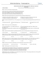 de thi thu dai hoc mon sinh truong thpt doan thuong hai duong nam 2014 lan2