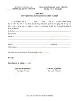 DT mau van ban hoi dong danh gia tot nghiep