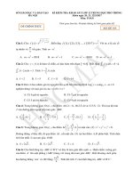 Nhận định, phân tích đề thi thử THPT 2017 do Sở Giáo dục Hà Nội tổ chức Đề thi Toán