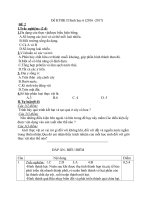 Đề KTHK II Sinh học 6 (2016 -2017) - Bài giảng tổng hợpBài giảng tổng hợp De KTHK II