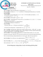 Đề thi thử THPT quốc gia 2016 môn Toán - THPT chuyên Nguyễn Quang Diệu, Đồng Tháp