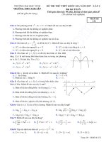 de thi thu toan DH Vinh lan 2 dap an