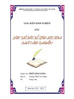 SKKN làm THẾ nào để  học SINH PHÁT âm CHUẨN 