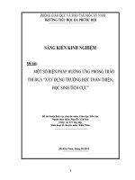 skkn một  số biện pháp  hưởng ứng phong  trào  thi  đua  xây  dựng  trường  học  thân  thiện,  học  sinh  tích  cực  đạt  hiệu quả cao 