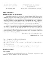 Đề thi THPT Quốc Gia môn Ngữ Văn 2017 chính thức có đáp án