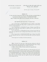 Thông tư về việc sửa đổi, bổ sung một số điều của Quy chế đào tạo trình độ thạc sĩ