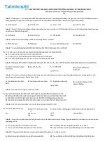 de thi thu dai hoc mon sinh truong dai hoc su pham ha noi 1