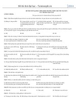 de thi thu dai hoc mon sinh truong thpt chuyen nguyen tat thanh kon tum