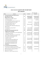 Quyet toan quy 2 nam 2011 Hop nhat Luu chuyen tien te