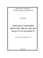 Nghệ thuật châm biếm trong tiểu thuyết Nho lâm ngoại sử của Ngô Kính Tử (LA tiến sĩ)