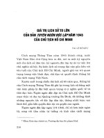 Tuyên ngôn độc lập HCM giá trị phần 2 