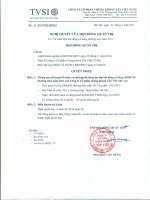 Nghị quyết HĐQT vv chốt quyền dự ĐHĐCĐ thường niên năm 2017