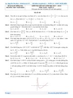 Đề kiểm tra giữa học kỳ I năm học 2017 - 2018 môn Toán 12 trường THPT Trấn Biên - Đồng Nai - TOANMATH.com