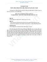 Tài khoản loại 0 - Tài khoản ngoài bảng - Quyết định 15 T I KHO N 003