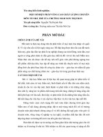 SKKN một số biện pháp nâng cao chất lượng chuyên môn tổ  nhà trẻ của trường mầm non 