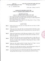 Nghị quyết Hội đồng quản trị (12 04 2012)