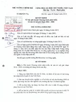 Phê duyệt chương trình phát triển TSTT 2016-2020