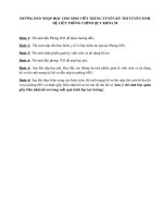 HƯỚNG DẪN NHẬP HỌC CHO SINH VIÊN K58