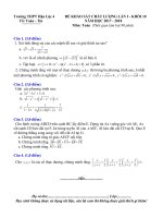 Đề khảo sát chất lượng Toán 10 năm học 2017 - 2018 trường THPT Hậu Lộc 4 - Thanh Hóa lần 1 - TOANMATH.com