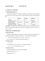 Tài liệu lý thuyết và bài tập Chương 1 Nguyên tử - File word có đáp án và lời giải chi tiết