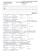 Đề kiểm tra Đại số 10 chương 1 (Mệnh đề - Tập hợp) trường THPT Chu Văn An - Đắk Lắk - TOANMATH.com